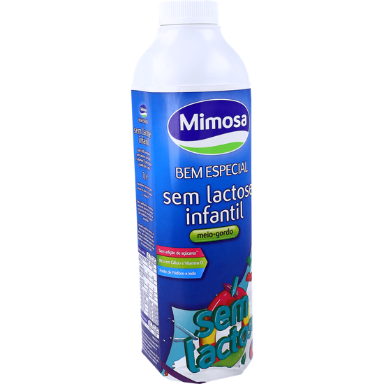 Imagem de Leite Meio Gordo Infantil sem Lactose Mimosa 1l