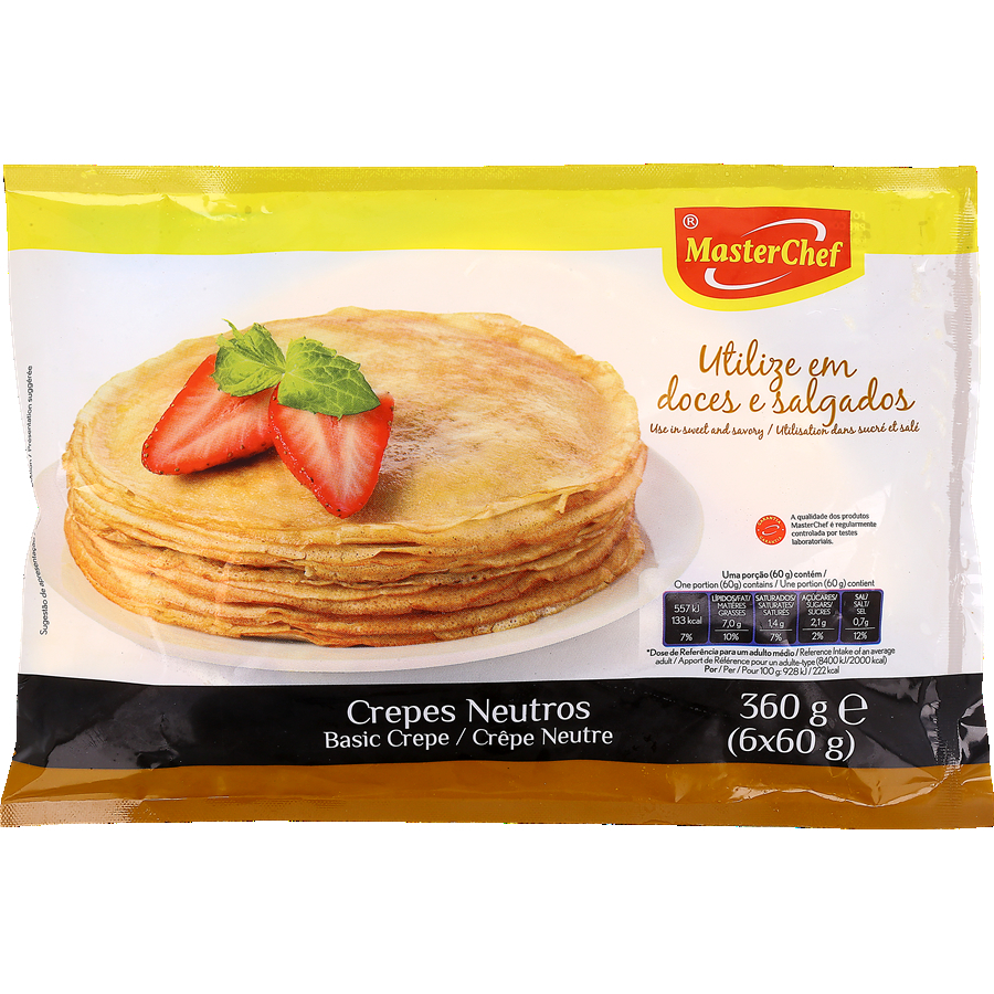 Crepes Simples Congelados Masterchef Compre no 360hyper 360hyper