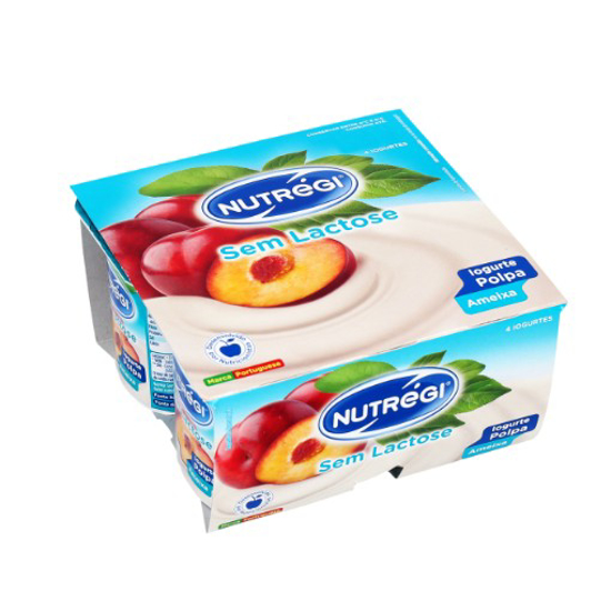 Imagem de Iogurte com Polpa de Ameixa sem Lactose Nutregi 4x125g